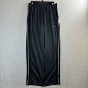 Y2K Nike Track Pants Men M Gray Black Baggy Loose Relaxed Drawstring Sweatpants